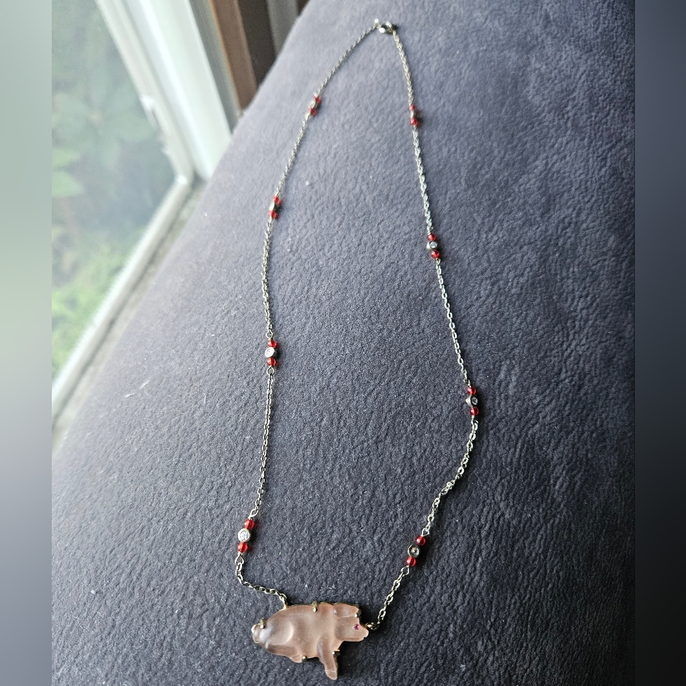RARE Marc jacobs necklace, pig pendant necklace